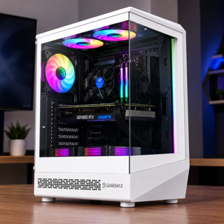 سیستم گیمینگ قدرتمند سایبر پرو با پردازنده 9100 نسل 9 (کیس اکواریومی 6 فن)  کد (g401)